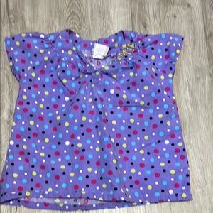Polka Dot Kids Top - Purple